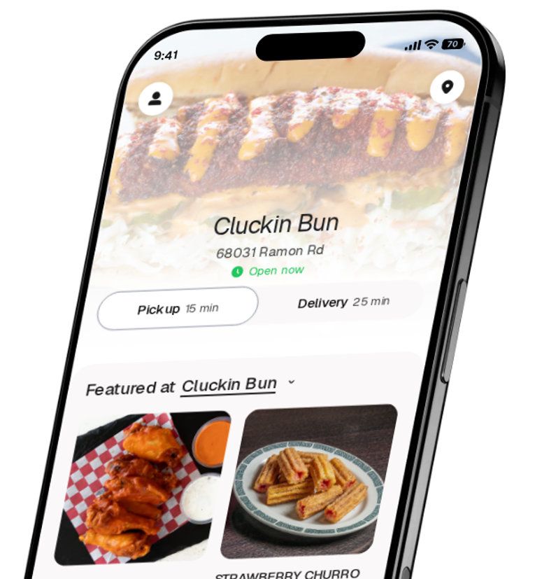 Cluckin Bun app preview