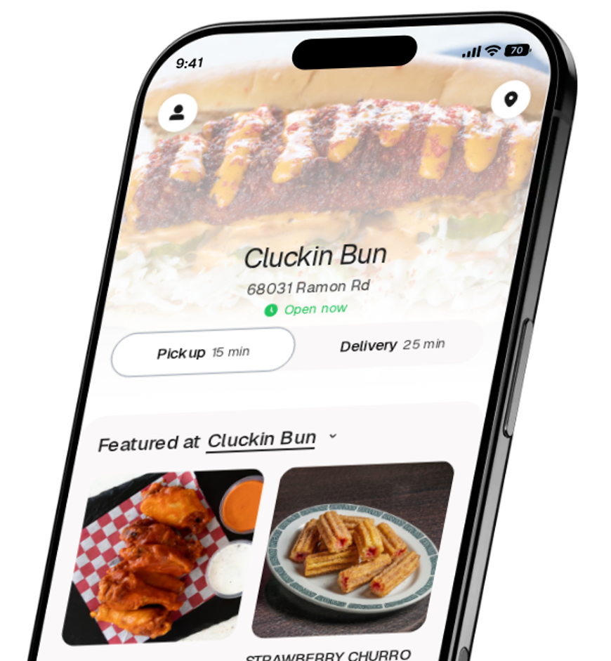 Cluckin Bun app preview